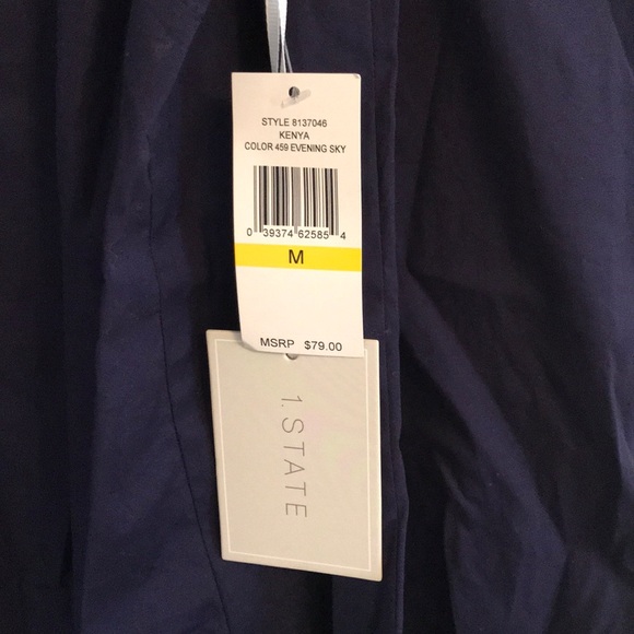 NWT 1 State Kenya Blouse in Evening Sky. NWT - Picture 3 of 3